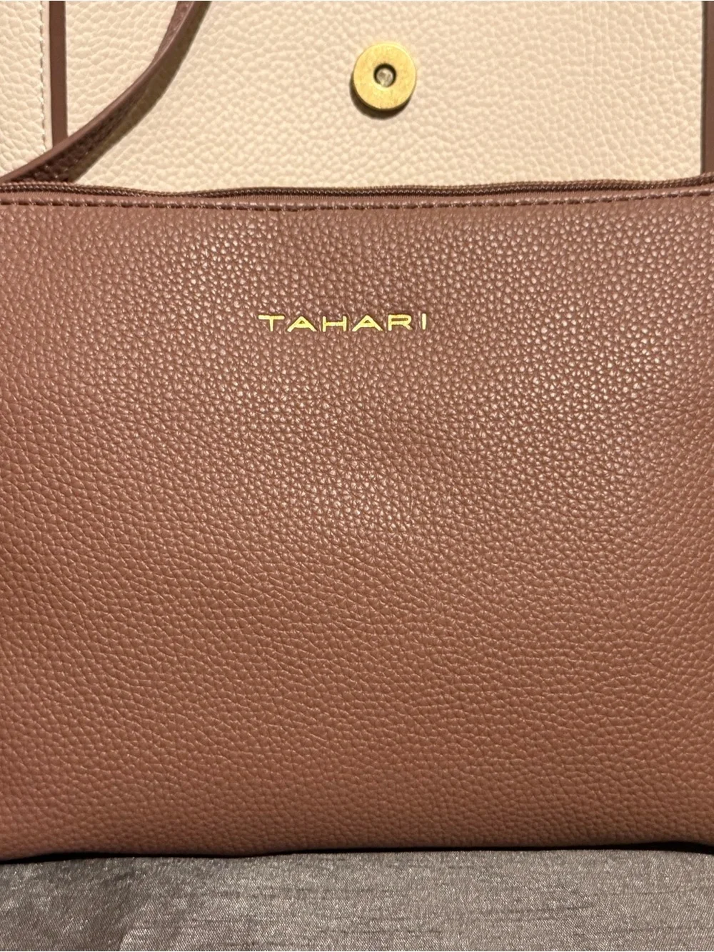 Tahari Alesia Faux Leather Hobo Bag